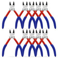 10 Pack 5" Small Wire Cutters - Side Cutter for Crafting Diagonal Cutting Pliers - Spring Loaded Wire Snips Dikes Clippers - Flush Cutters for Jewelry Making Artificial Flowers - size: 10 Pack