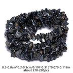 Chip Shells, 260pcs 5-8mm Irregular Beads with Holes, Black Shell & Onyx Chip Beads for Jewelry Making - color: Black