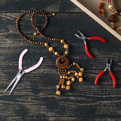 4.5 Inch Needle Nose Pliers - Small Jewelry Pliers with Comfort Grip Handles for Wire Wrapping Crafts & Jewelry Making
