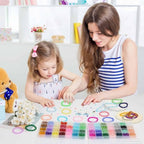 PAXCOO 3200pcs 6mm Glass Beads for Jewelry Making, 56 Colors Glass Beads for Bracelet Making, Beaded Bracelets Kit for Bracelet Earring Necklace Jewelry Making Supplies