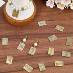 SUNNYCLUE 1 Box 40Pcs 20 Styles Tarot Card Charms Occult Charms Bulk Antique Gold Rectangle Metal Magic Divination Alloy Gothic Pendants for Jewelry Making Halloween Necklace Bracelet Earrings DIY - color: Antique Gold
