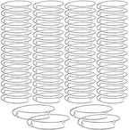 UPINS 60Pcs Expandable Blank Bangle Bracelets Adjustable Wire Bracelets for DIY Jewelry Making, Silver - color: Silver