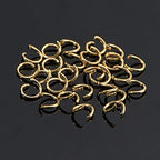 DanLingJewelry 500 pcs 304 Stainless Steel 24 Gauge Open Jump Rings 4mm for Jewelry Making Connectors Jewelry Finding Golden Color - color: 500 pcs - ф4mm δ 0.6mm - Golden