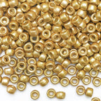 IOOLEEM Golden Color Pony Beads,1200pcs Beads for Bracelets Making & Hair braiding, Kandi Friendship Bracelets & Jewelry Making. - color: Golden-color