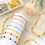 Augshy 700Pcs Silver Gold Heart Beads, Heart Spacer Beads for Bracelets Jewelry Bracelet Making Birthday Party Necklace Friendship DIY Crafts - style: Gold Silver Heart Style