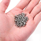 BEADIA Stainless Steel Spacer Beads 5x2mm Rondelle Loose Charm Caps Beads for DIY Jewelry Making 100pcs with 3mm Hole - color: 5x2mm 3mm