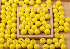 AD Beads Large Hole Wood Spacer Wooden Jewelry Making Bracelet Necklace Chandelier, Large Wooden Rosary Beads Craft Beads (16mm 100pcs, Yellow) - color: Yellow, size: 16mm 100pcs