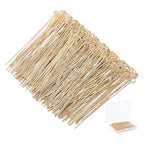 220Pcs Head Pins 18K Gold Plated Brass Flat Ball Head Eye Pins Jewelry Pins Needles 45mm for Earring Bracelet Necklace Jewelry Making Findings Accessory Supplies DIY Craft - size: 45.5x3x0.6mm