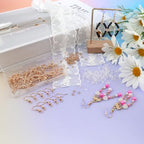 TOAOB 300pcs Earring Hooks Kits Rose Gold French Ear Wires with Ball and Coil 18mm Fish Hook Earring Making Supplies with Jump Rings and Clear Silicone Ear Backs for DIY Jewelry Findings - color: Rose gold