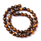 6mm 60pcs Natural Iron Yellow Tiger Eye Stone Beads for Jewelry Making Healing Energy Beads DIY Bracelet Necklace (6mm, Iron Yellow Tiger Eye Stone) - color: Iron Yellow Tiger Eye Stone, size: 6mm