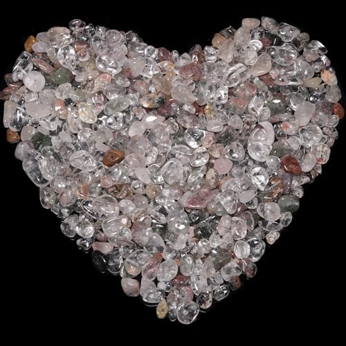400pcs Natural Chip Stone Beads for Jewelry Making Green Ghost Quartz 5-8mm Irregular Gemstones Healing Crystal Loose Rocks Bead Hole Drilled for Ring Earrings Necklace Bracelet Making DIY Art Crafts - color: Green Ghost(2 Strands-62")