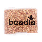 BEADIA Open Jump Rings Gold 0.6x4mm 1000pcs for DIY Jewelry Making Supplies - color: Gold, size: 0.6*4mm