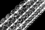 Zenkeeper 116 Pcs Clear Quartz Beads for Jewelry Making 6 MM Clear Quartz Gemstones Loose Stone Beads - color: Clear Quartz, size: 6MM, 116-120pcs