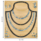 Petoysoso Bead Boards for Jewelry Making,Bamboo Necklace Making Supplies,Jewelry Making Supplies,Bead Board Tray - size: Necklace-S1