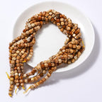 Natural Faceted Brown Picture Jasper Cube Stone Beads 5-5.5mm 60pcs/str Loose Square Semi Gemstone Stone Beads for Making Bracelets Necklace Earrings - color: Brown Picture Jasper