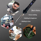 WellerMan Soldering Iron Kit 80W – LCD Digital Adjustable Temperature Soldering Tool Set with 5 Precision Tips, Desoldering Pump, Solder Wire, Stand for DIY, Electrical Repairs, and Metal Work