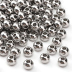 304 Stainless Steel Round Beads 6.0mm 150pcs Spacer Beads for Jewelry DIY Making and Repairing - size: 6.0mm