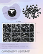 Looconi 1400pcs Black Letter Beads Star and Heart Beads 7x4mm Alphabet for Jewelry Making - color: Blacklheartstar, size: 7x4mm