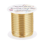 BENECREAT 26 Gauge 131 Yards Jewelry Beading Wire Light Gold Tarnish Resistant Copper Wire for Beading Wrapping and Other Jewelry Craft Making - color: Light Gold, size: 26 Gauge