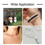 67Pcs 6mm Natural Selenite Stone Beads Round Gemstone Loose Beads Energy Healing Chakra Stone Charm Beads for Bracelet Necklace Jewelry Making DIY Crafts - color: 6mm-clear