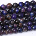 8MM Blue Dream Tiger Eye Round Loose Beads Natural Gem Beads Crystal Energy Stone Beads for Jewelry Making DIY Bracelet Necklace - color: Blue Dream Tiger Eye, size: 8MM