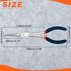 SPEEDWOX Long Needle Nose Pliers 7 Inch Long Nose Mini Precision Wire Looping Fine Pliers Long Anti-slip Handles Smooth Jaws High Leverage Reduce Efforts for Jewelry Making - style: Needle Nose Pliers