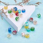 Cheriswelry 100pc Faceted Column European Large Hole Beads AB Color Transparent Resin Crystal Loose Spacer Slide Charms European Bracelet Beads for DIY Snake Chains Earring Jewelry Making 11.5x8mm - color: Faceted -Column