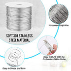 cridoz 24 Gauge Stainless Steel Wire for Jewelry Making, Baling Wire for Wrapping, Craft and Jewelry Making - size: 24 Gauge
