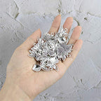 AUEAR, Antique Silver Angel Charms Pendants for DIY Jewelry Making Necklace Bracelet - color: Silver, size: 100 Pack