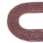 FASHEWELRY 10 Strands Briolette Faceted Glass Beads 2mm Rondelle Crystal Glass Spacer Beads Copper Plated for Necklace Bracelet Jewelry Making - color: Copper Plated, size: 2mm
