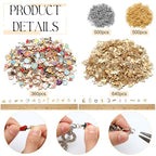 Trnayi 2000 Pcs Charms for Bracelets Jewelry Making Mixed Bracelets Charms Bulk 1000 Gold Enamel Pendants with 1000 Open Jump Rings for DIY Necklace Bracelet Earrings Keychain Jewelry Crafting
