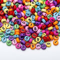 1000pcs Acrylic Number Beads 0-9 Round Mixed Beads 4x7mm for Jewelry Making, DIY Bracelets, Necklaces, Key Chains (Colorful/Black) - color: Colorful-Black
