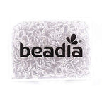 BEADIA Open Jump Rings Sliver 0.8x6mm 500pcs for DIY Jewelry Making Supplies - color: Silver, size: 0.8*6mm