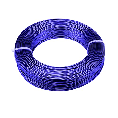 3mm Aluminum Craft Wire, 50 Feet 9 Gauge Bendable Anodized Metal Wire for Sculpting, Jewelry Making, Armature Making, Wire Weaving and Wrapping - size: 3mm, style: Blue