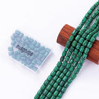 Natural Malachite Cylinder Tube Beads 10x14mm 38cm/str Loose Semi Gemstone Stone Beads for Making Bracelets Necklace - color: Malachite