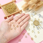 DanLingJewelry 200 pcs 304 Stainless Steel 18 Gauge Open Jump Rings 8mm for Jewelry Making Connectors Jewelry Finding Golden Color - color: 200 pcs - ф8mm δ 1.2mm - Golden