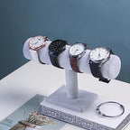 T-Bar Bracelet Holder, Bracelet Display Stand For Selling, Hair Tied Jewelry Organizer Watch Rack For Show (Gray Velvet) - color: Gray Velvet