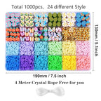 2480pcs Easter Polymer Clay Beads Bracelet Making kit, 24 Style Cute Fun Beads Charms for Jewelry Necklace Earring Making DIY Accessories for Women Girls - color: C3#Easter