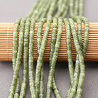 150PCs Natural African Transvaal Jade Spacer Beads, Loose Semi Precious Flat Round Gemstone Heishi Disc Stone Beads for Beading Jewelry Making 4mm*2mm 38cm - color: African Transvaal Jade, size: 4MM*2MM