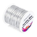 anezus 20 Gauge Jewelry Wire, 28 Yards Craft Wire Tarnish Resistant Copper Beading Wire for Jewelry Making Supplies and Crafting(Silver) - color: Silver