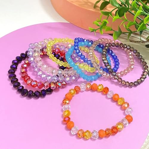 60pcs 10mm Crystal Glass Beads Faceted Rondelle Glass Spacer Beads for Bracelets Necklace Pendants Earrings Key Chains Jewelry Making(Black) - color: Black, size: 10mm