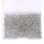 BEADIA Platinum Plated Jump Rings Non Tarnish 3mm 1200pcs for Jewelry Making Findings - color: Platinum, size: 0.5x3mm