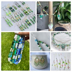 SUNNYCLUE 1 Box 400Pcs 8 Colors Glass Seed Beads Green Glass Beads Bulk 6mm Flat Rondelle Transparent Glossy Loose Spacers for Crafts DIY Bracelets Necklaces Phone Chain Jewelry Making Supplies Adult - color: Green, Transparent, White