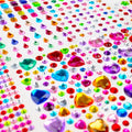 3500pcs Gem Stickers Jewels for Crafts，12 Sheets Rhinestone Stickers for DIY Craft，Stick on Gems Rhinestones for Crafts, Kids Art Supplies (Self-Adhesive Sparkle Jewels)
