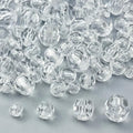 850pcs Acrylic Round Faceted Beads 6mm 8mm 10mm 12mm Faceted Round Spacer Beads for Bracelets Necklace Earring DIY Jewelry Making Craft(White) - color: White