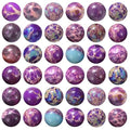 100pcs Natural Stone Beads 8mm Purple Imperial Jasper Round Genuine Real Stone Beading Loose Gemstone Hole Size 1mm DIY Charm Smooth Beads for Bracelet Necklace Earring Jewelry Making Crafts - color: Purple Imperial Jasper