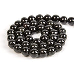 60pcs 6mm Natural Black Obsidian Gemstone Round Spacer Loose Stone Beads for Jewelry Making 15.5" 1 Strand (Black Obsidian, 6mm 60Beads) - color: Black Obsidian, size: 6mm 60Beads