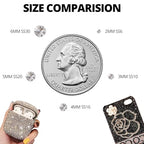 31000Pcs Silver Clear Rhinestones Gems Bedazzling Bedazzler Kit, Crystal Bedazzled Flatback Diamonds for Crafting Clothes Crafts Shoes Fabric, Jewels Bedazzle Resin Flat Back Gemstone 2-6mm b7000 Glue - color: Silver clear 2-6mm, size: Large Pack + 3Pcs G