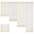 30 Pcs Chain Extension for Necklace 5 Size Bracelet Necklace Extenders for Women Anklet Jewelry Making (10 Gold, 10 Silver, 10 Rose Gold)