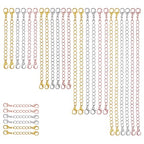 30 Pcs Chain Extension for Necklace 5 Size Bracelet Necklace Extenders for Women Anklet Jewelry Making (10 Gold, 10 Silver, 10 Rose Gold)
